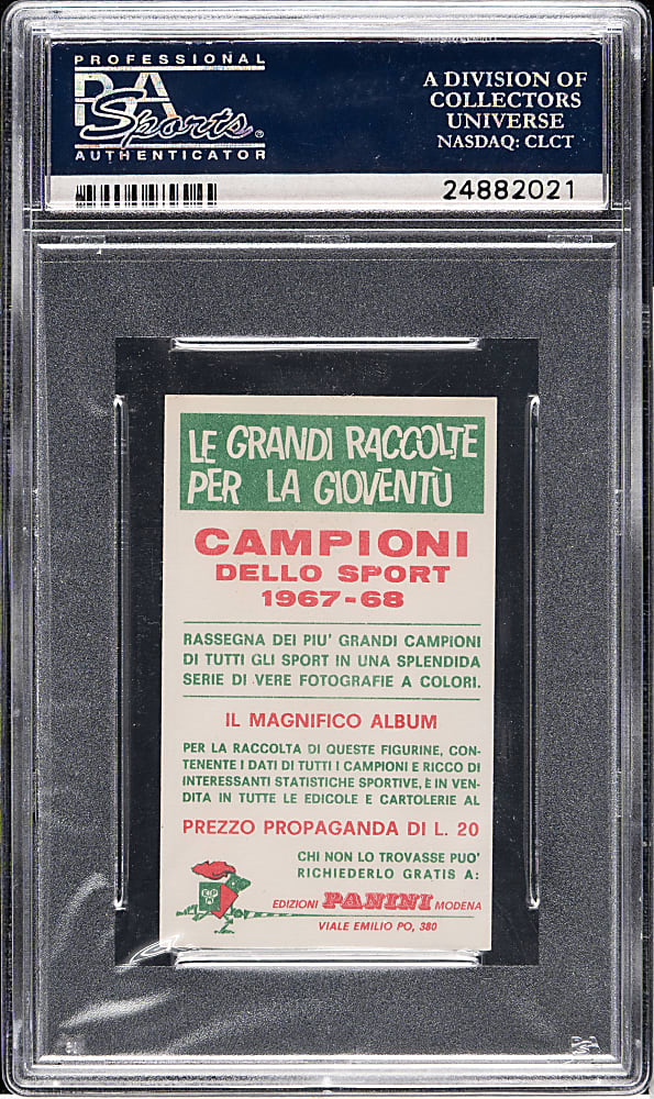 1967 Panini Campioni Dello Sport Boxing #451 Cassius Clay (Muhammad Ali) PSA NM-MT 8