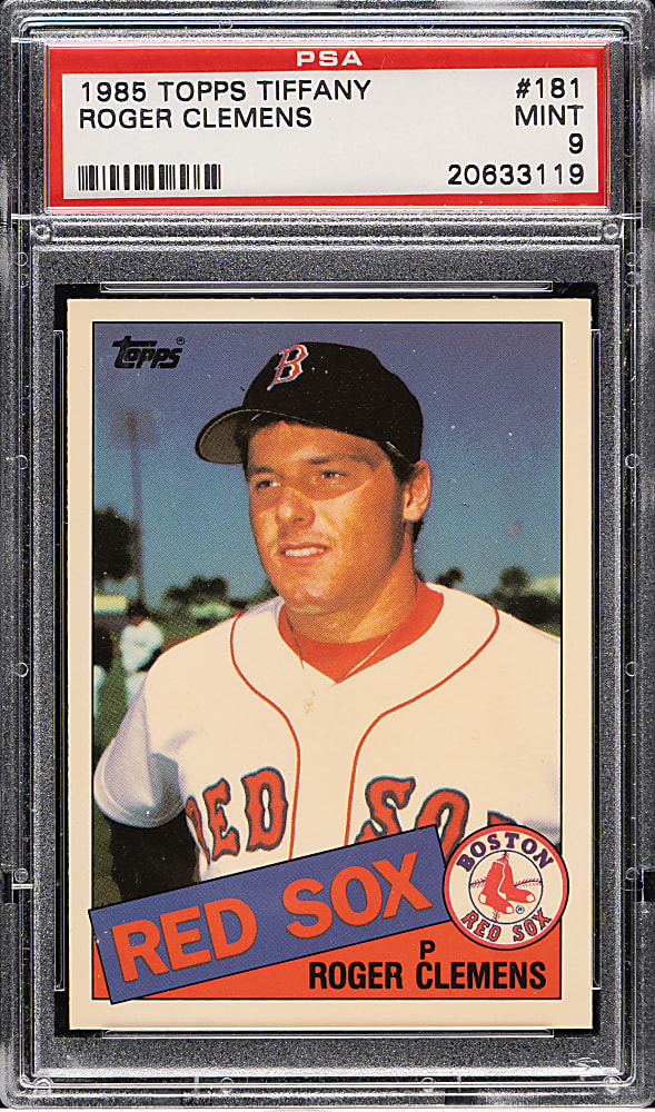 1985 Topps Tiffany #181 Roger Clemens Rookie PSA MINT 9