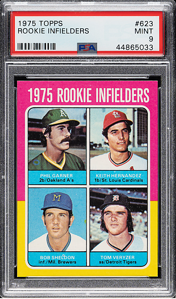 1975 Topps #623 Keith Hernandez Rookie PSA MINT 9