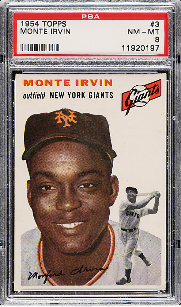 1954 Topps #3 Monte Irvin PSA NM-MT 8