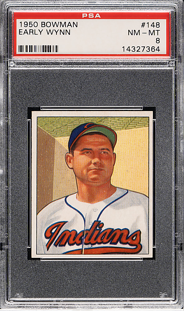 1950 Bowman #148 Early Wynn PSA NM-MT 8