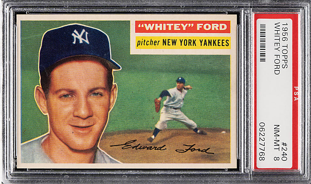1956 Topps #240 Whitey Ford PSA NM-MT 8