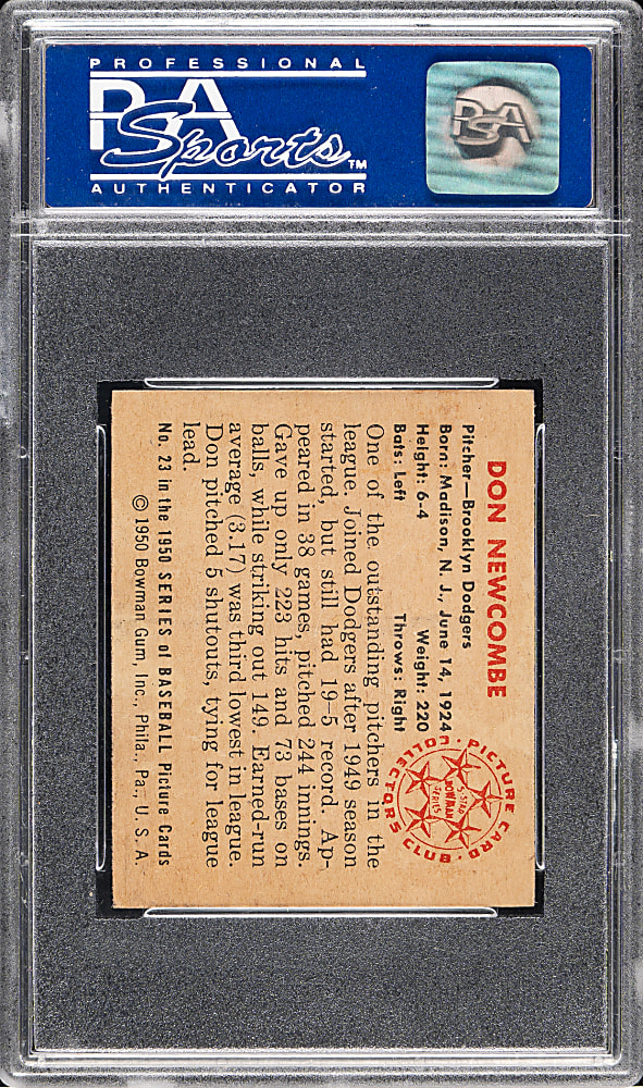 1950 Bowman #23 Don Newcombe Rookie PSA NM-MT 8