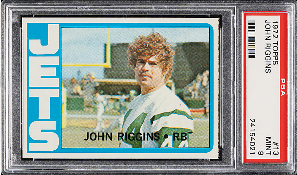 1972 Topps Football #13 John Riggins Rookie PSA MINT 9
