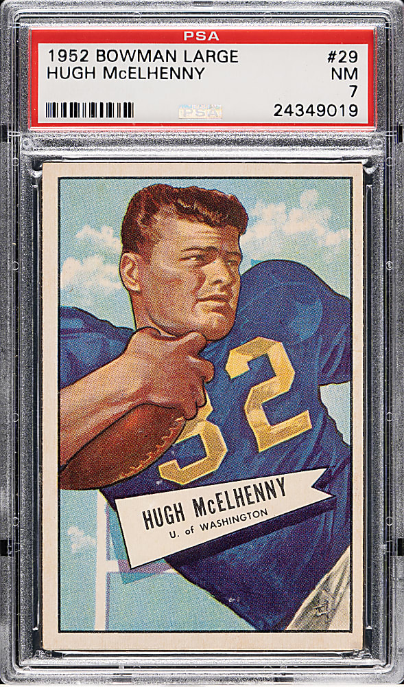 1952 Bowman Large Football #29 Hugh McElhenny Rookie PSA NM 7