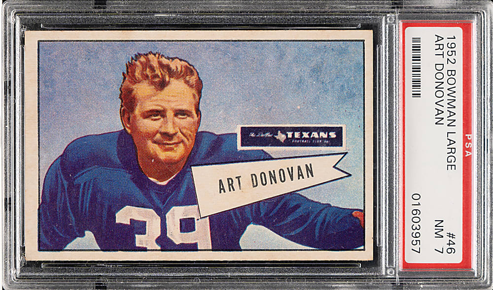 1952 Bowman Large Football #46 Art Donovan Rookie PSA NM 7