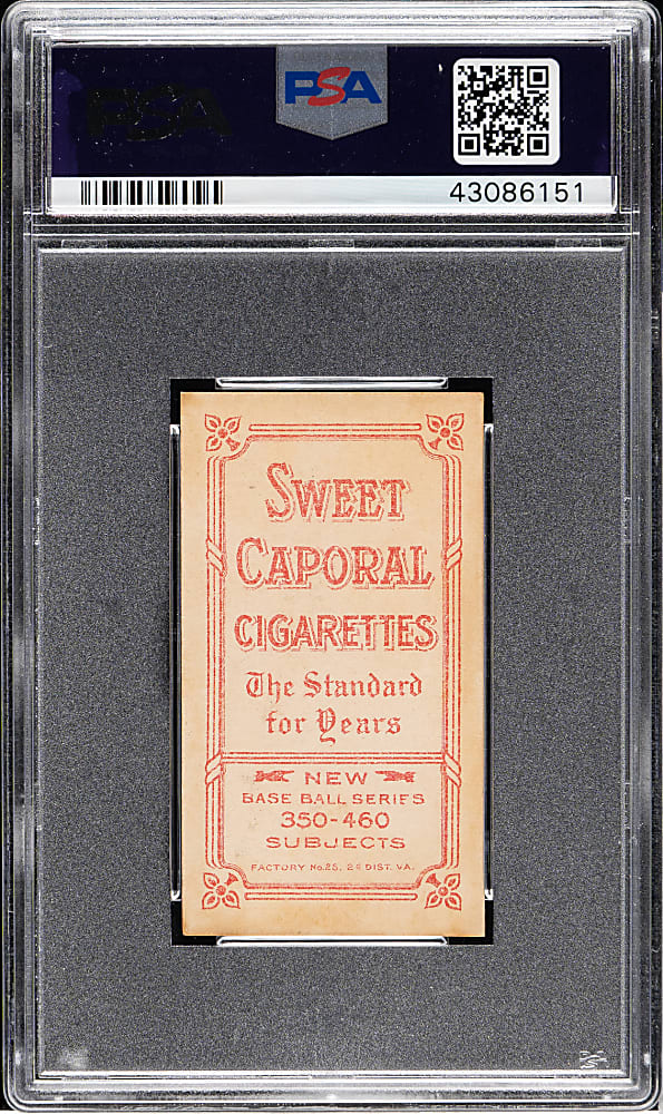 1909-1911 T206 White Border Johnny Evers with Bat, Chicago on Shirt PSA EX 5