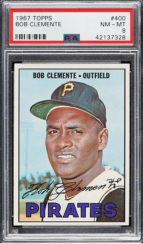 1967 Topps #400 Roberto Clemente PSA NM-MT 8