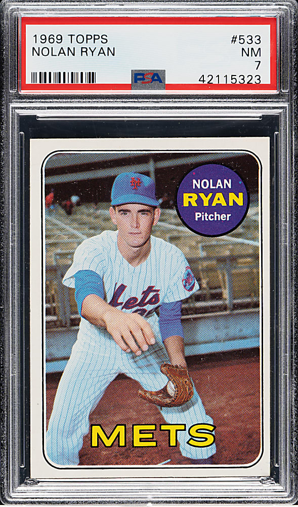 1969 Topps #533 Nolan Ryan PSA NM 7