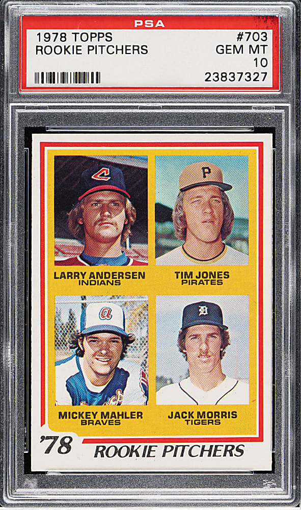 1978 Topps #703 Jack Morris Rookie PSA GEM MINT 10