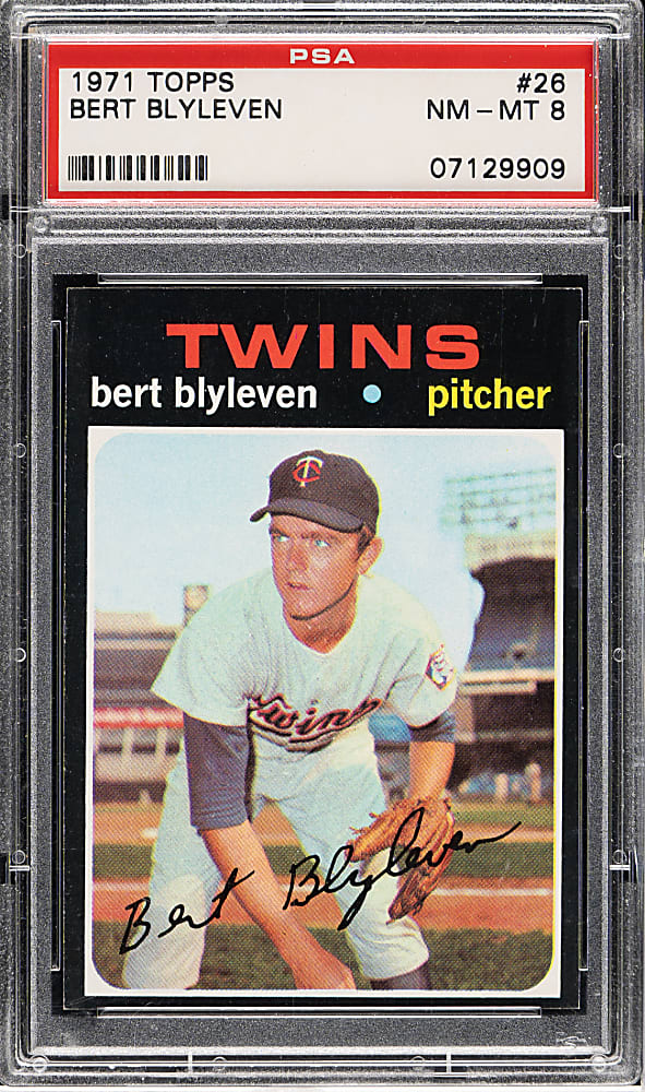 1971 Topps #26 Bert Blyleven Rookie PSA NM-MT 8