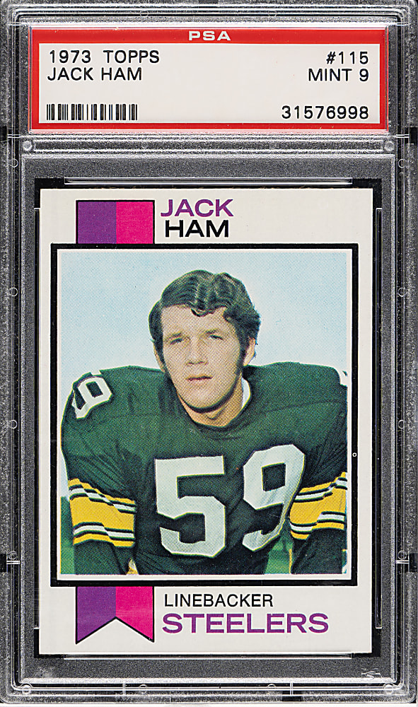 1973 Topps Football #115 Jack Ham Rookie PSA MINT 9