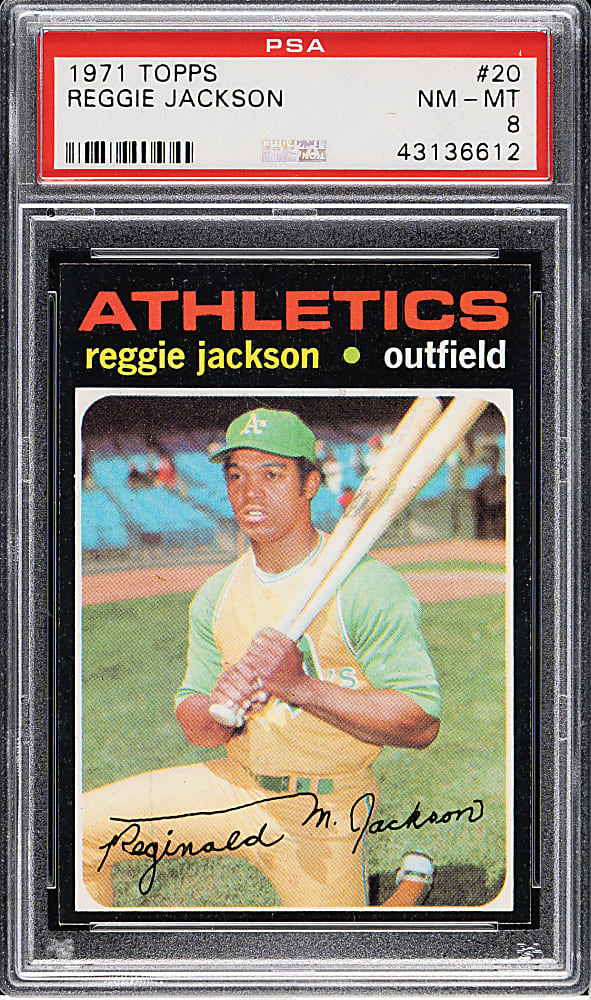 1971 Topps #20 Reggie Jackson PSA NM-MT 8