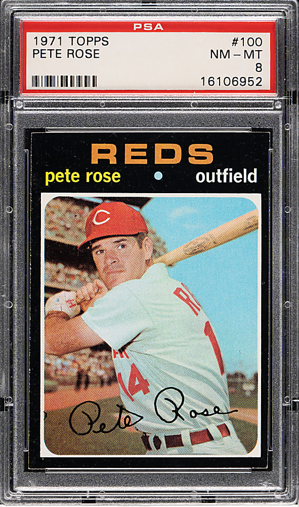1971 Topps #100 Pete Rose PSA NM-MT 8