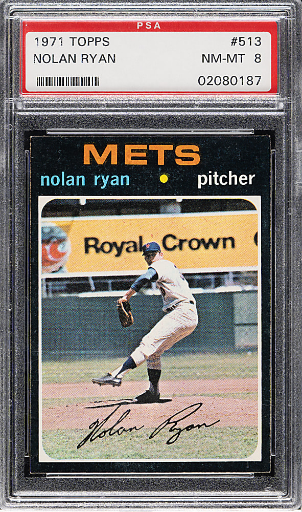 1971 Topps #513 Nolan Ryan PSA NM-MT 8