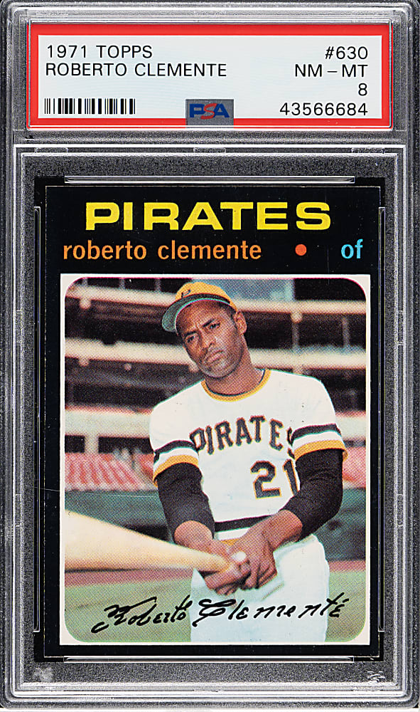 1971 Topps #630 Roberto Clemente PSA NM-MT 8