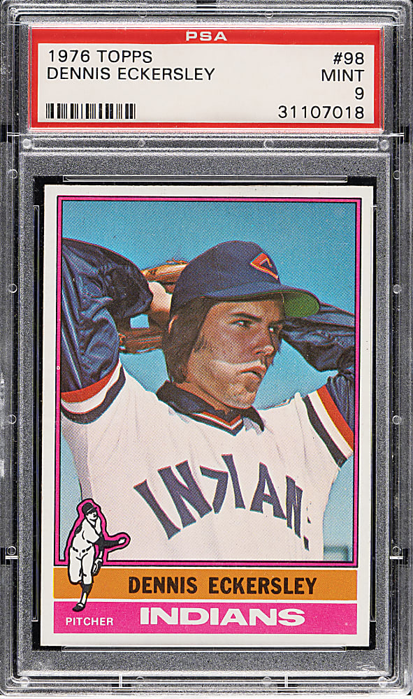 1976 Topps #98 Dennis Eckersley Rookie PSA MINT 9