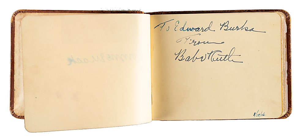 Circa 1940s Multi-Signed Autograph Album with Babe Ruth and Dwight Eisenhower - JSA