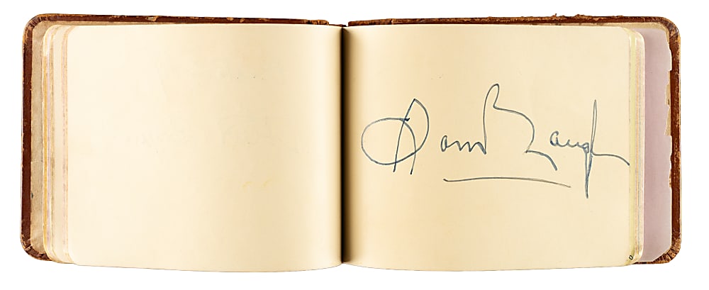 Circa 1940s Multi-Signed Autograph Album with Babe Ruth and Dwight Eisenhower - JSA