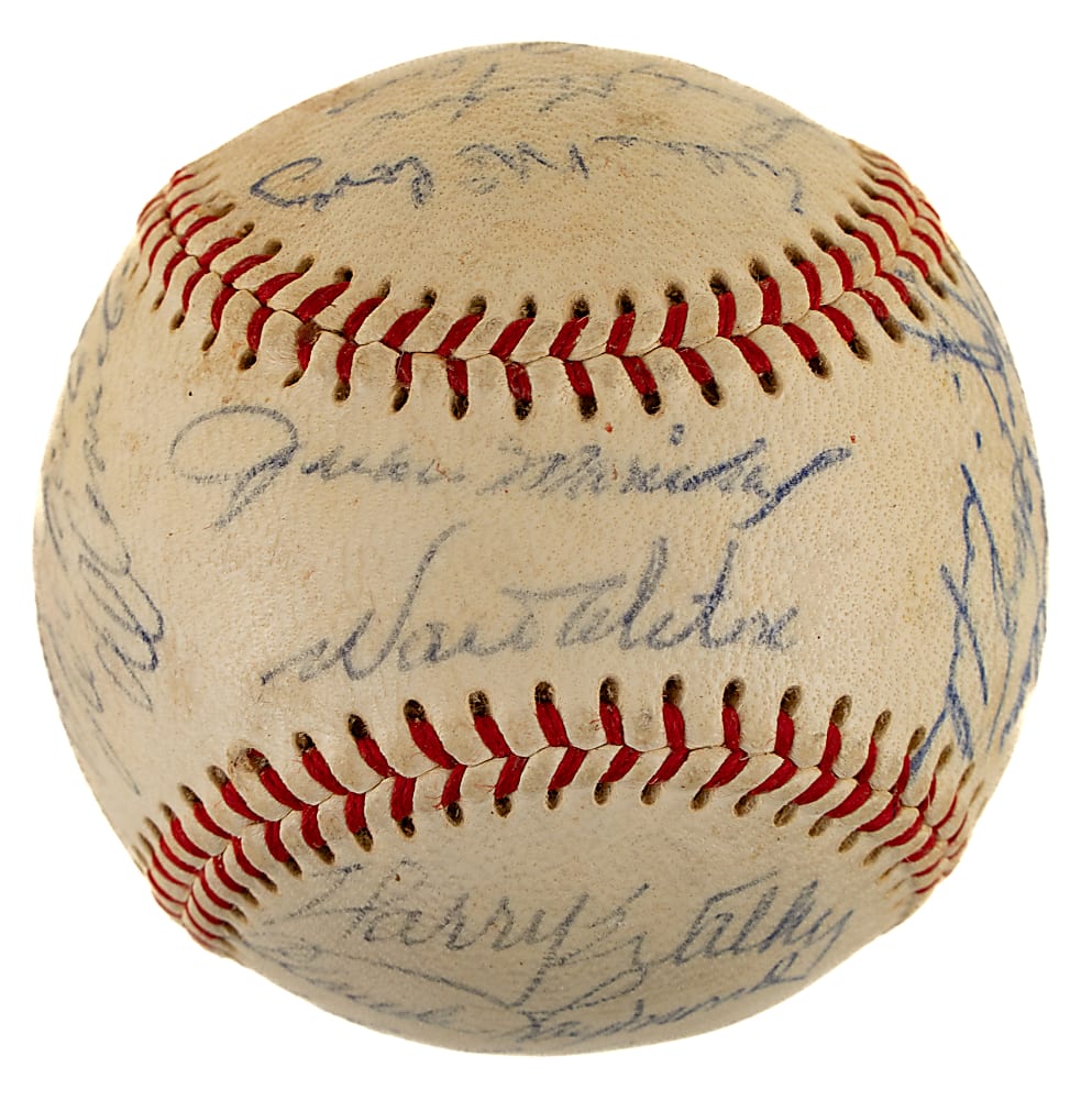 1966 National League All-Star Team-Signed Baseball with Clemente, Koufax, and Aaron - JSA