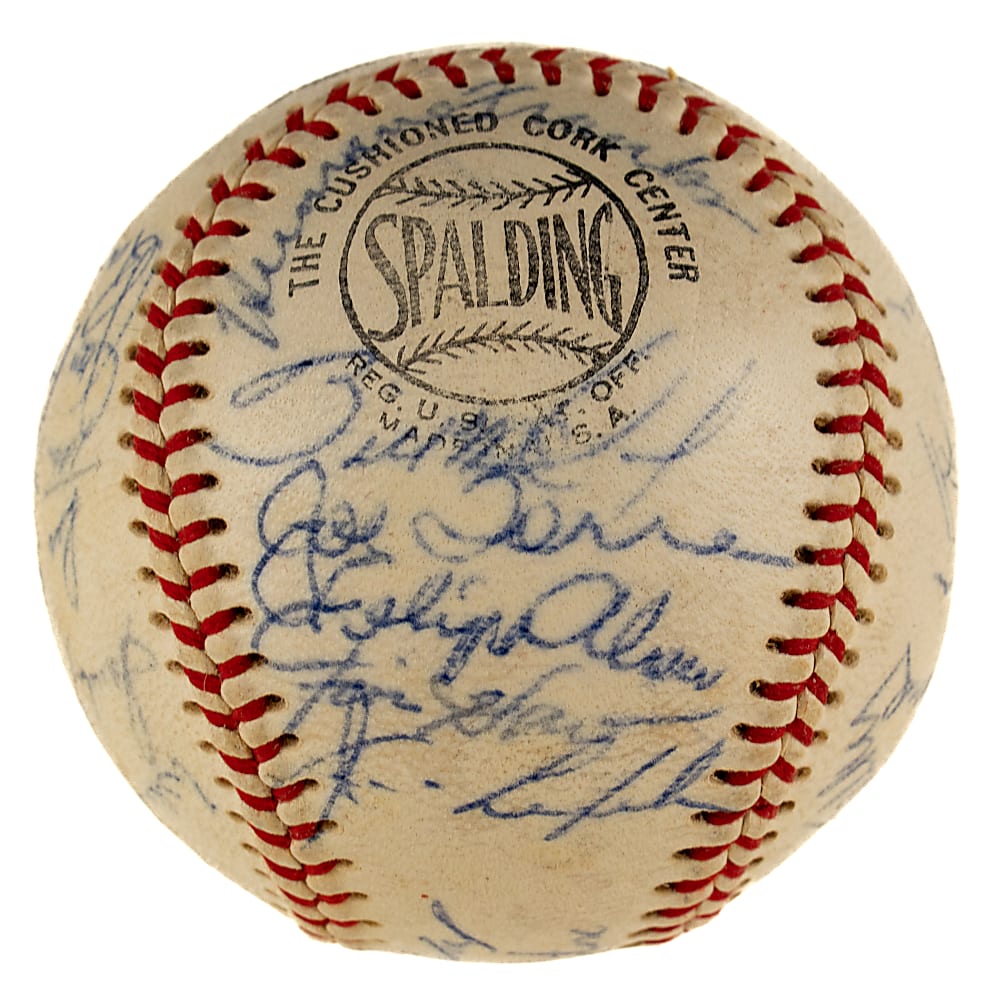 1966 National League All-Star Team-Signed Baseball with Clemente, Koufax, and Aaron - JSA