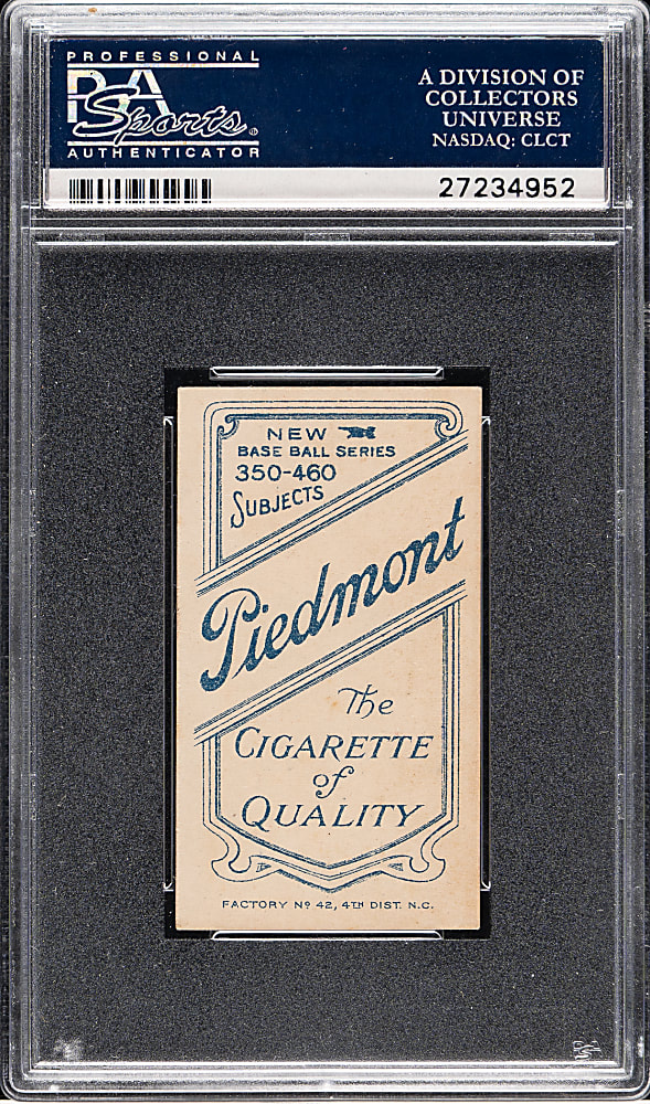 1909-1911 T206 White Border Frank Smith Chicago & Boston PSA EX+ 5.5 - Piedmont "Factory 42" Back - 1 of 1 - Highest Graded!