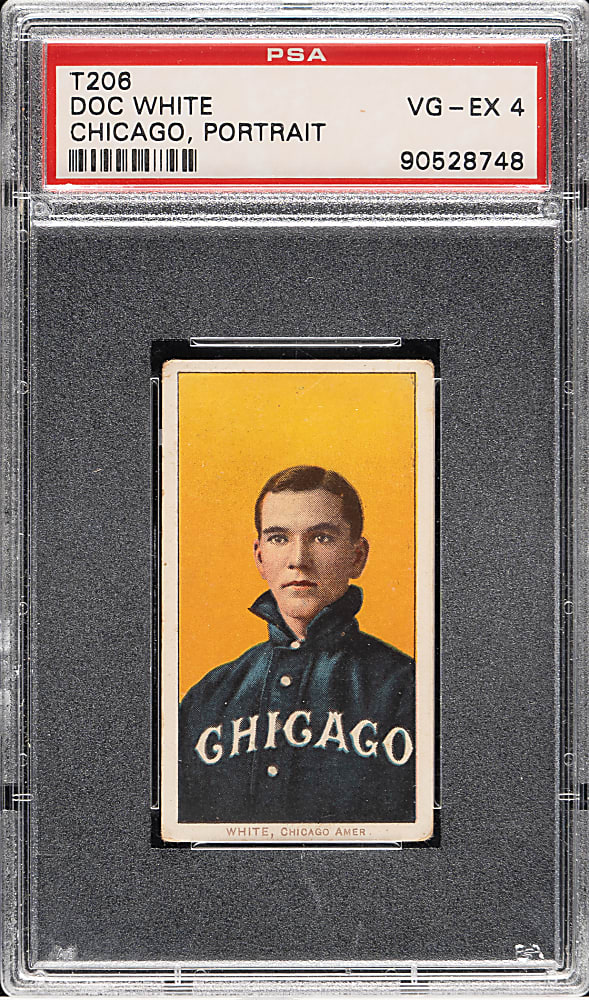 1909-1911 T206 White Border Doc White Portrait PSA VG-EX 4 - Brown Hindu Back