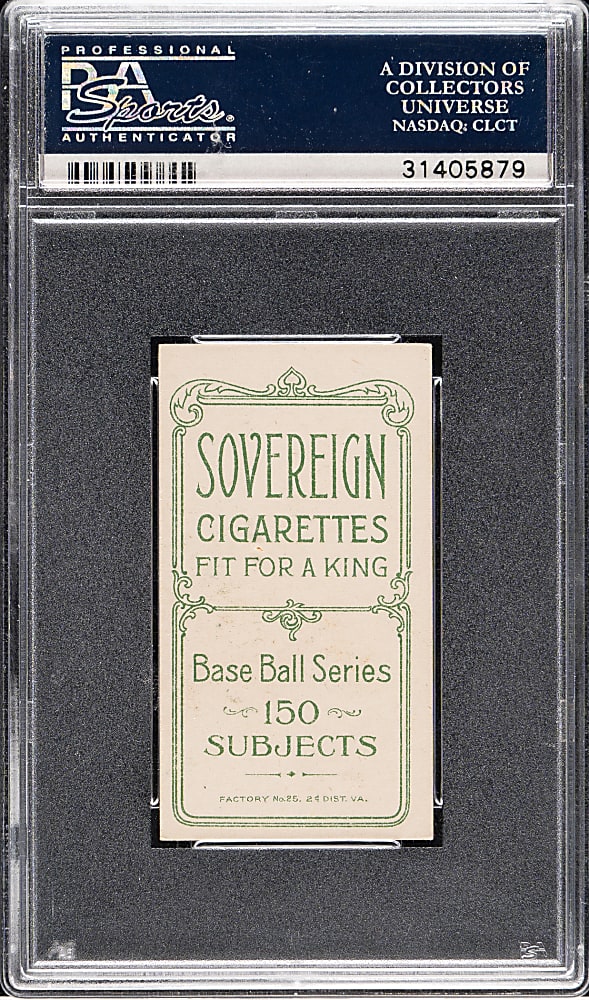 1909-1911 T206 White Border Jiggs Donohue PSA EX-MT 6 - Sovereign 150 Back - 1 of 1 - Highest Graded!