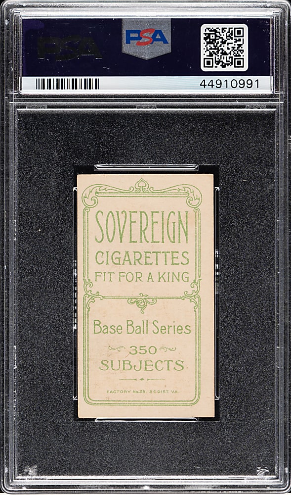 1909-1911 T206 White Border Doc White Pitching PSA EX-MT 6 - Sovereign 350 Back