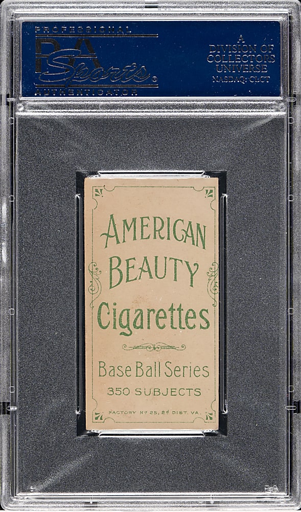 1909-1911 T206 White Border Rebel Oakes PSA EX 5 - American Beauty 350 Back -  1 of 1 - Highest Graded!