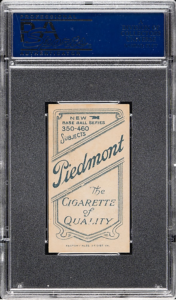 1909-1911 T206 White Border Zack Wheat Rookie PSA EX-MT 6