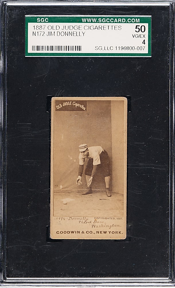 1887 N172 Old Judge Jim Donnelly SGC VG/EX 50
