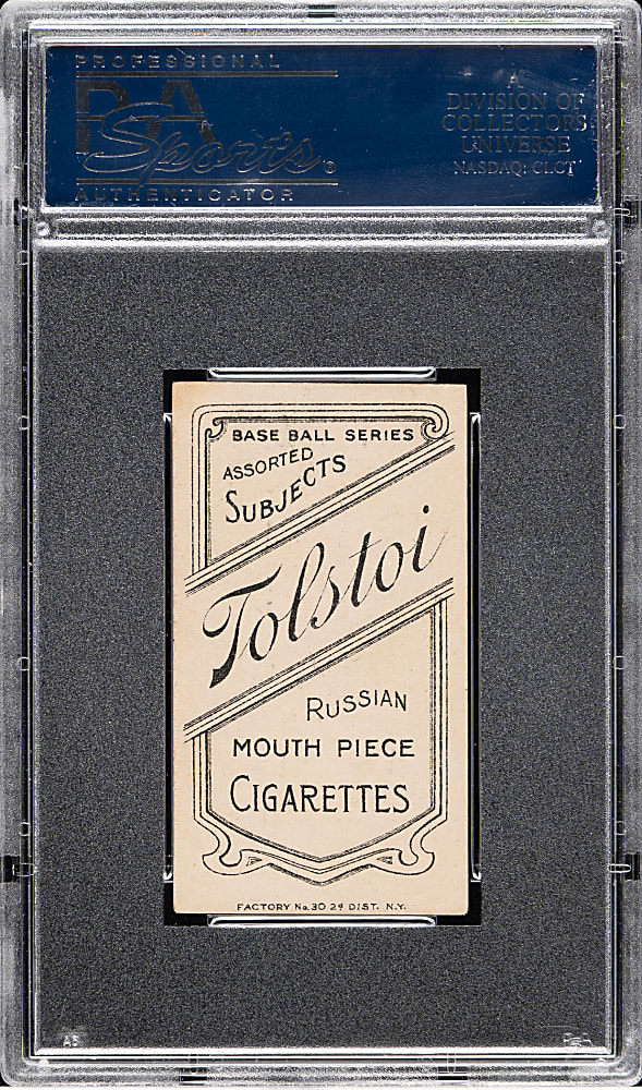 1909-1911 T206 White Border Germany Schaefer Washington PSA EX-MT 6 - Tolstoi Back - 1 of 1 - Highest Graded!