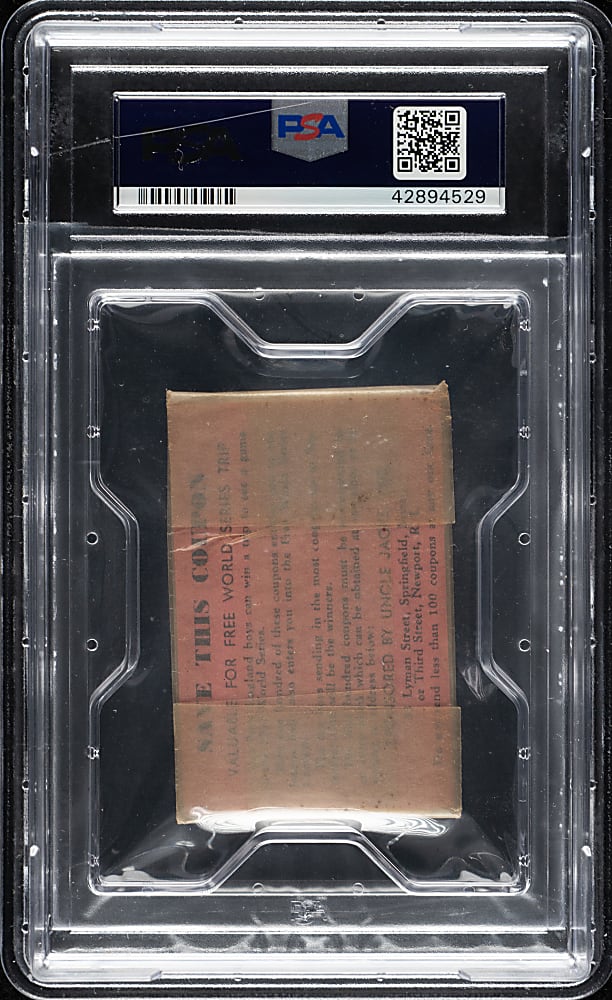 1933 Uncle Jacks Candy Unopened Wax Pack PSA NM 7 - Joe Cronin on Top - Highest Graded!