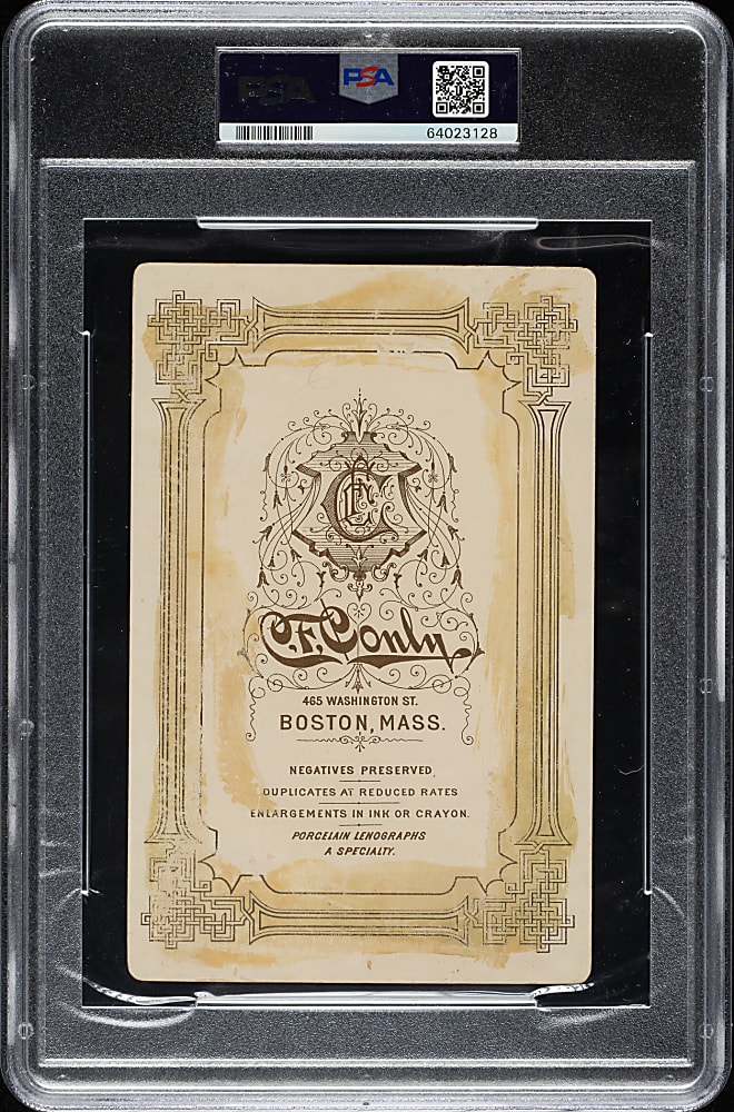 1891 Conly Studio Cabinet Cub Stricker - PSA