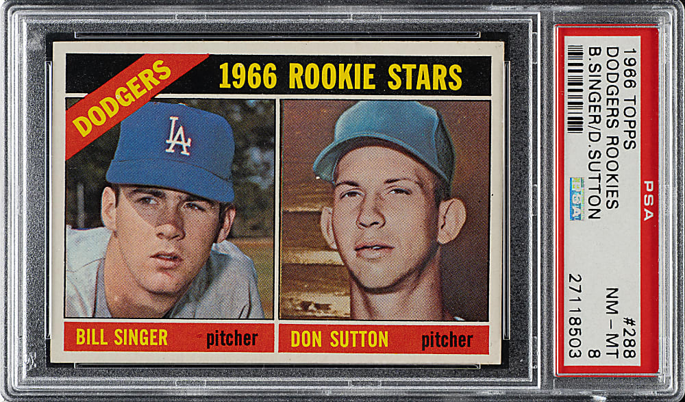 1966 Topps #288 Don Sutton Rookie PSA NM-MT 8