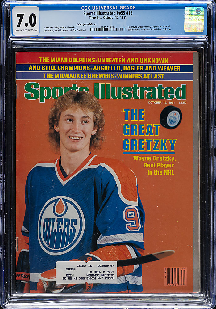 1981 Sports Illustrated Magazine Volume 55 Issue 16 CGC 7.0 - Wayne Gretzky First Cover
