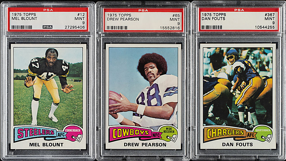 1975 Topps Football PSA-Graded Near-Complete Set (520/528)