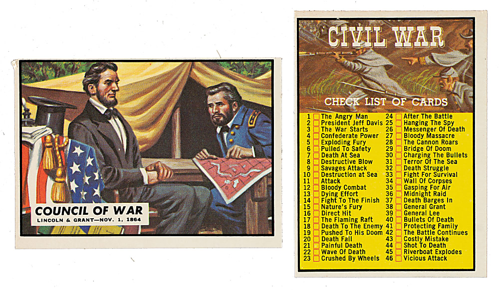 1962 Topps "Civil War News" Complete Set (88) with Unmarked Checklist