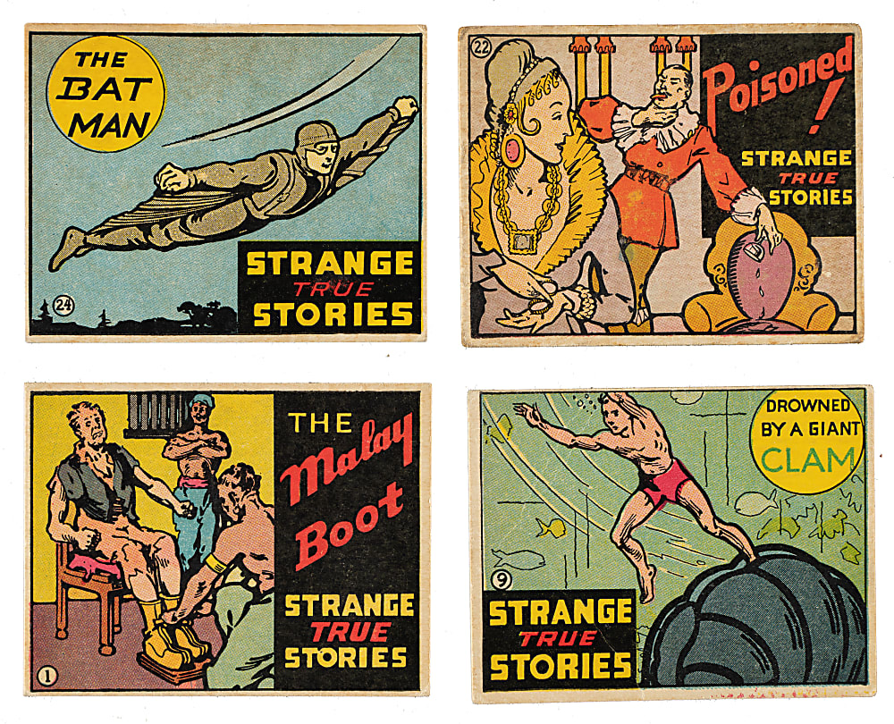 1936 R144 "Strange True Stories" Complete Set (24) Plus Wrapper