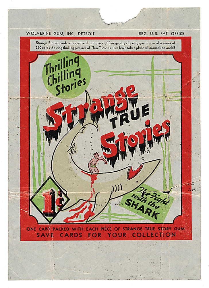 1936 R144 "Strange True Stories" Complete Set (24) Plus Wrapper
