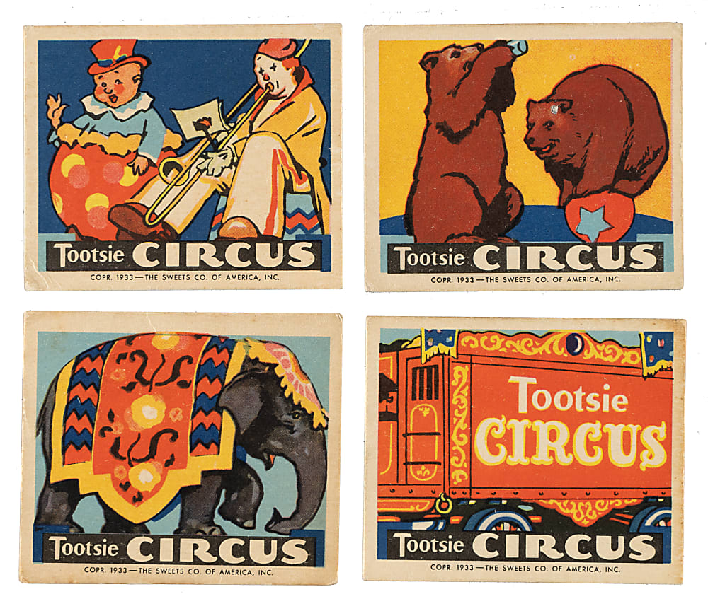 1933 R152 Sweets Company of America "Tootsie Circus" Complete Set (25)