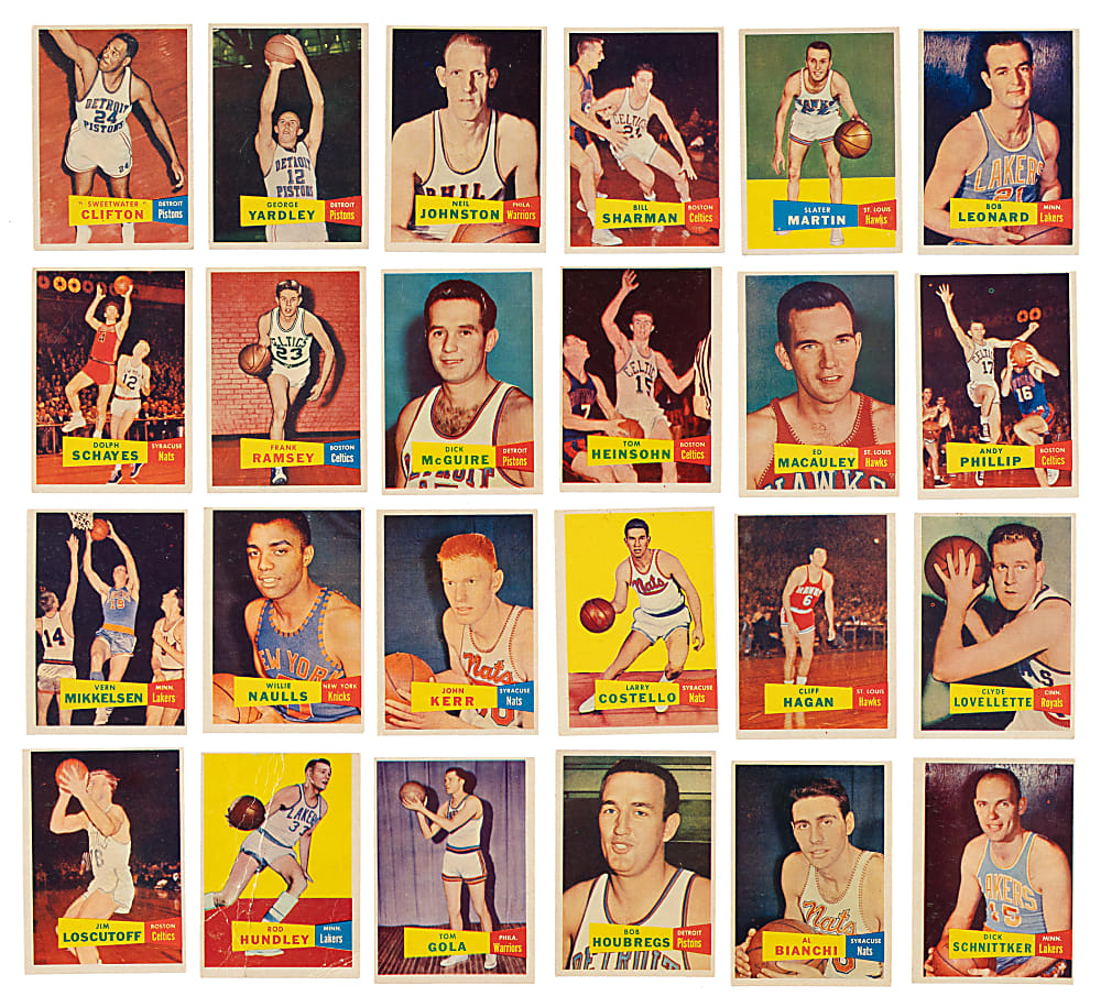 1957-1958 Topps Basketball Near-Complete Set (76/80)