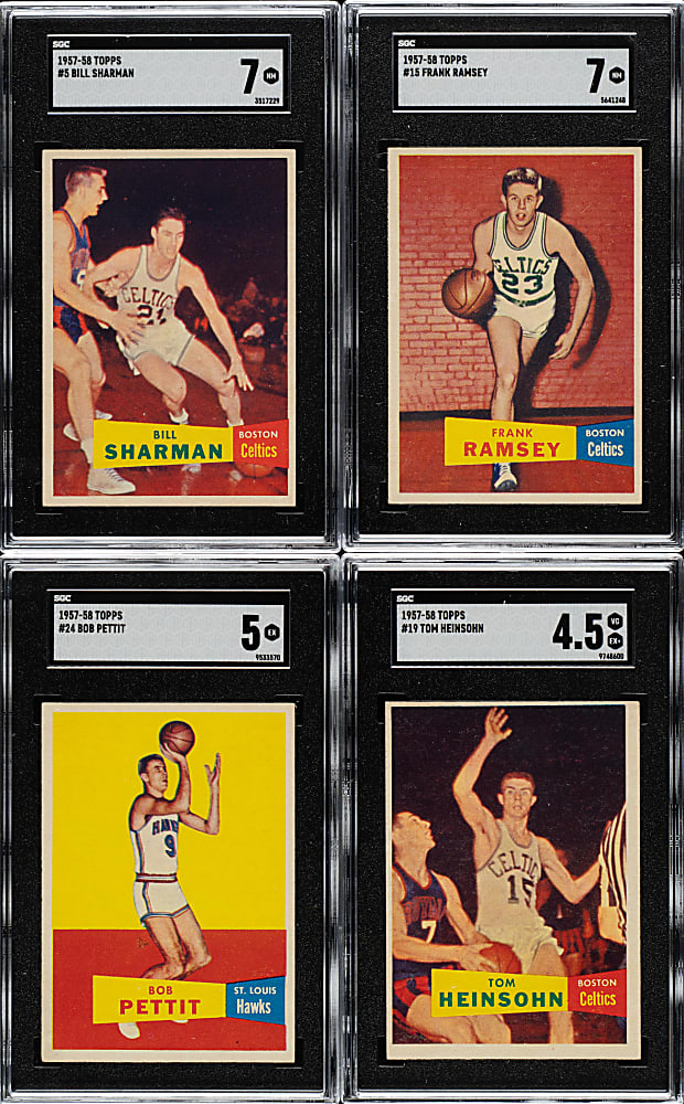 1957-1958 Topps Basketball Near-Complete Set (77/80)