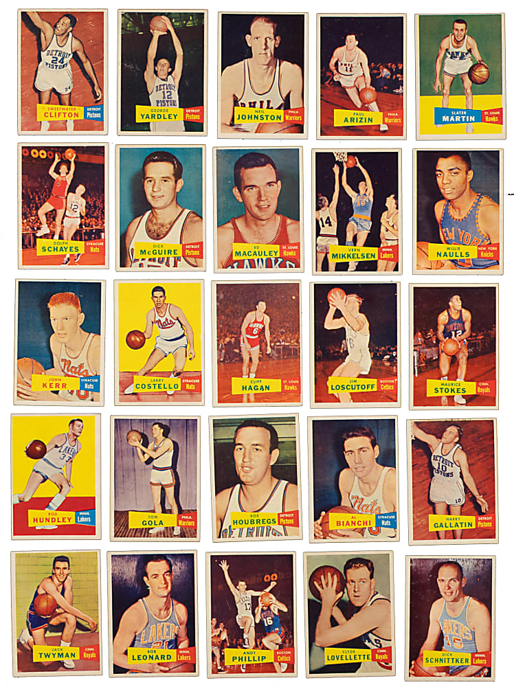 1957-1958 Topps Basketball Near-Complete Set (77/80)