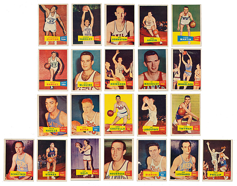 1957-1958 Topps Basketball Partial Set (63/80)