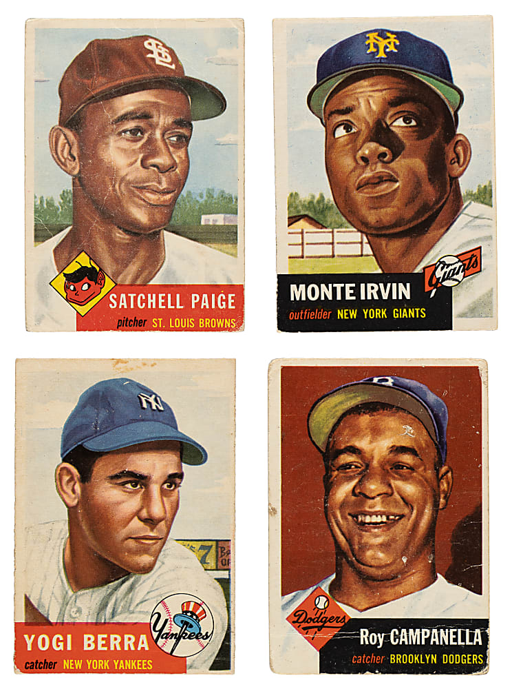 1953 Topps Collection (169) with 16 Hall of Famers Including Satchel Paige and Yogi Berra