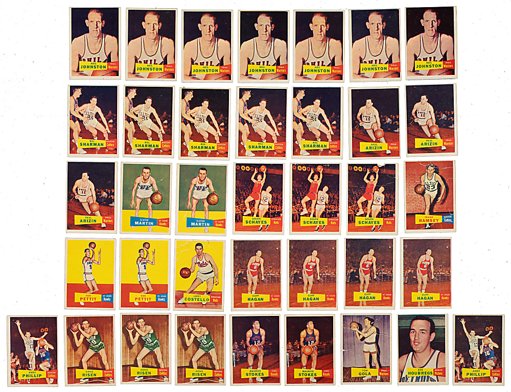 1957-1958 Topps Basketball Collection (79) Including 41 Hall of Famers