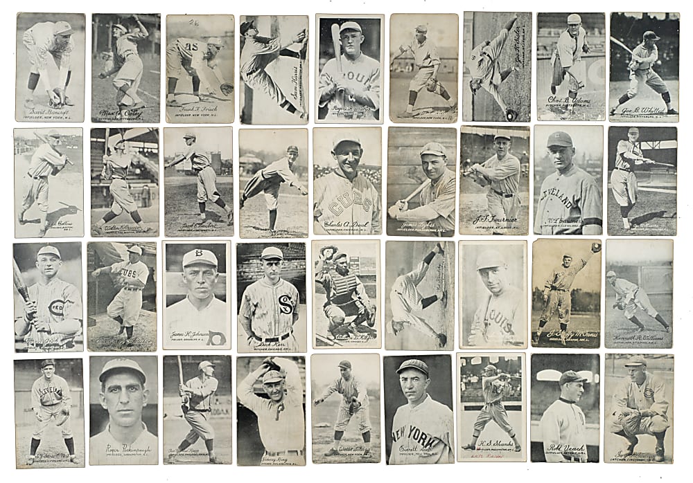 1921 Exhibits Near-Complete Set (62/64) Including 26 PSA- and SGC-Graded Cards