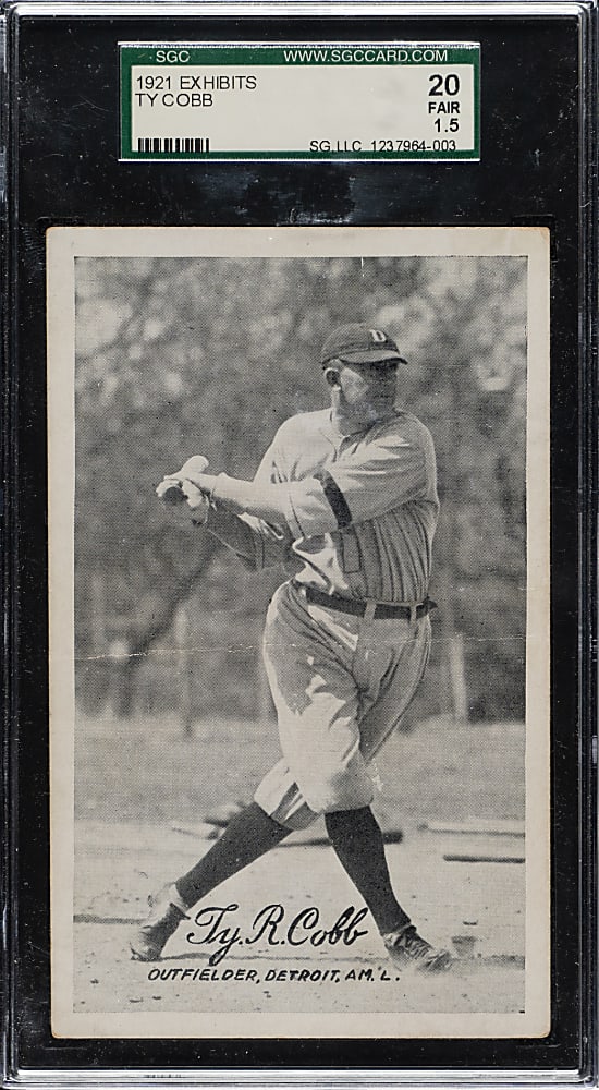 1921 Exhibits Ty Cobb SGC FAIR 20